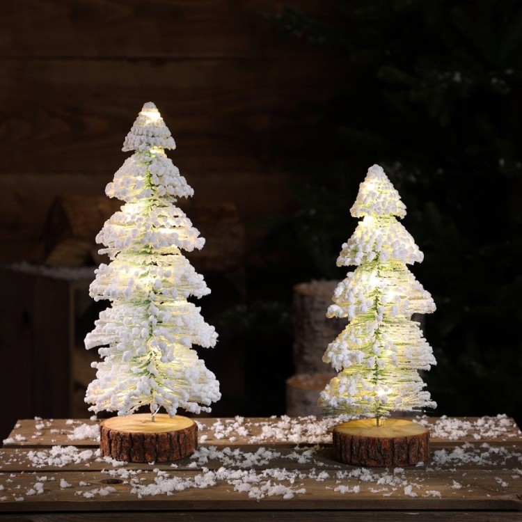 1020340 36CM WARM WHITE SNOWY TREE