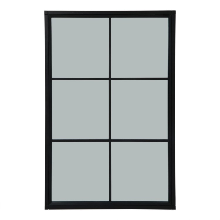 23606 Black wood XL window mirror