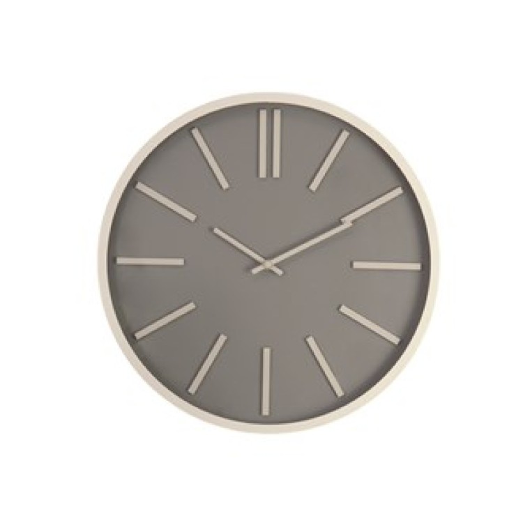 32496 GREY FACE WALL CLCK