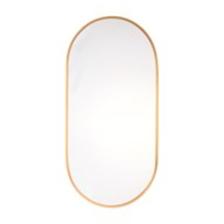 32500 GOLD METAL OVAL MIRROR 35X72
