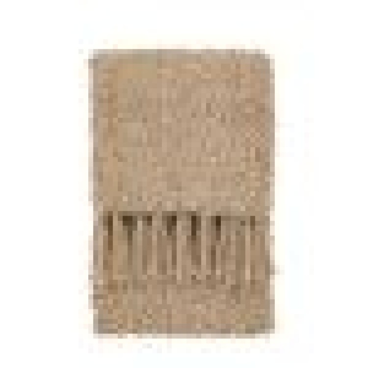 563396 Fringed teddy throw Taupe 130X170CM