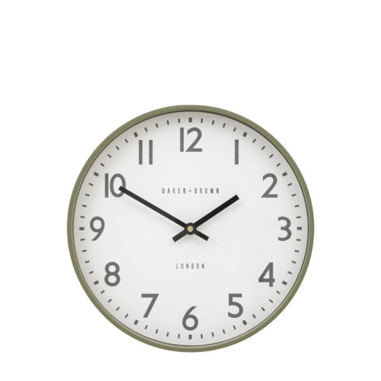 580829 NORTON WALL CLOCK SAGE 30CM