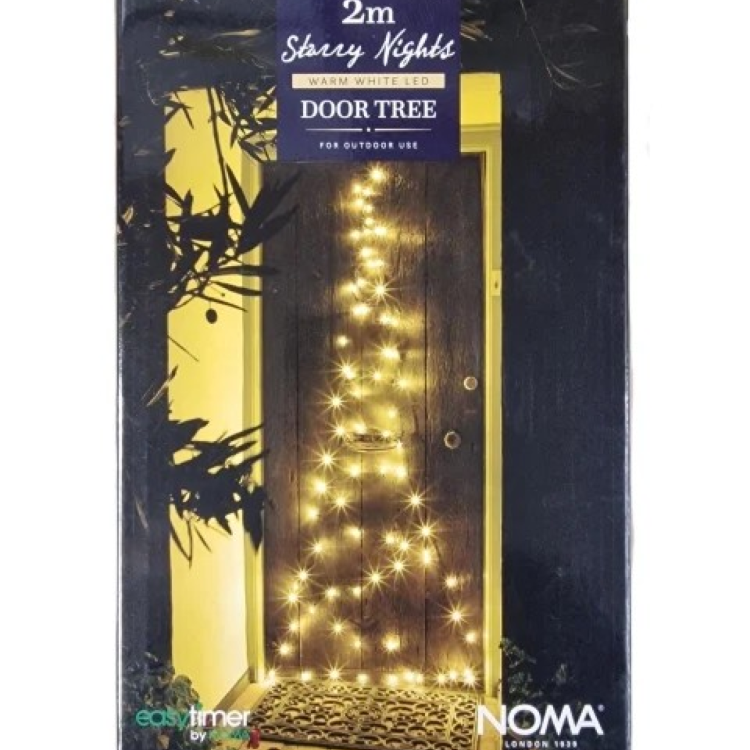 6121001 Warm white Starry Nights 2m Door Tree 