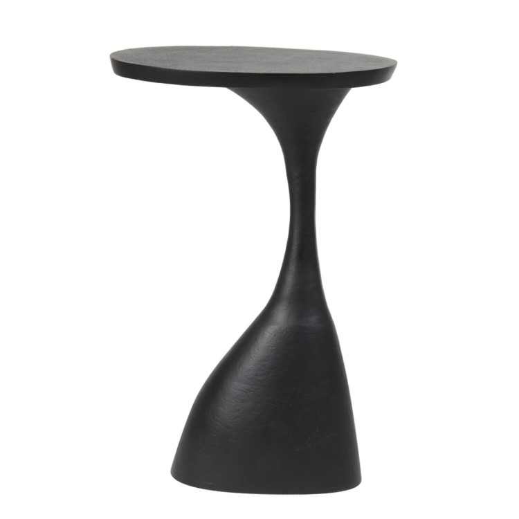 6761312 MACAU MATT BLACK SIDE TABLE