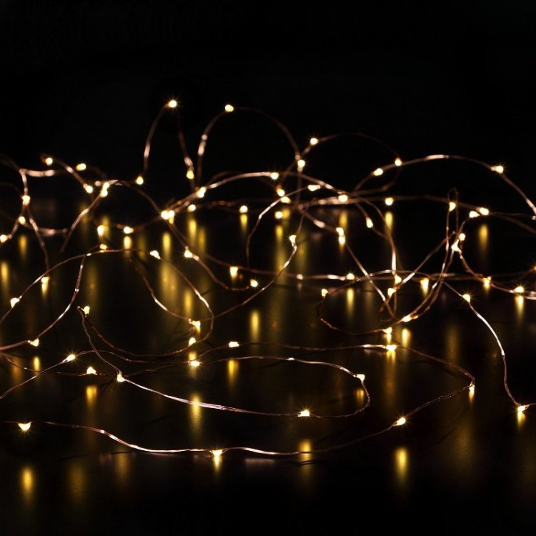 6817127 50 WARM WHITE BARE WIRE LED LIGHTS