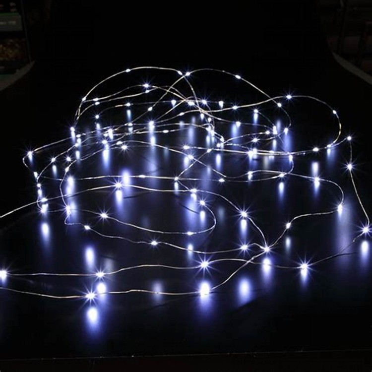 6822010 50 white bare wire string lights