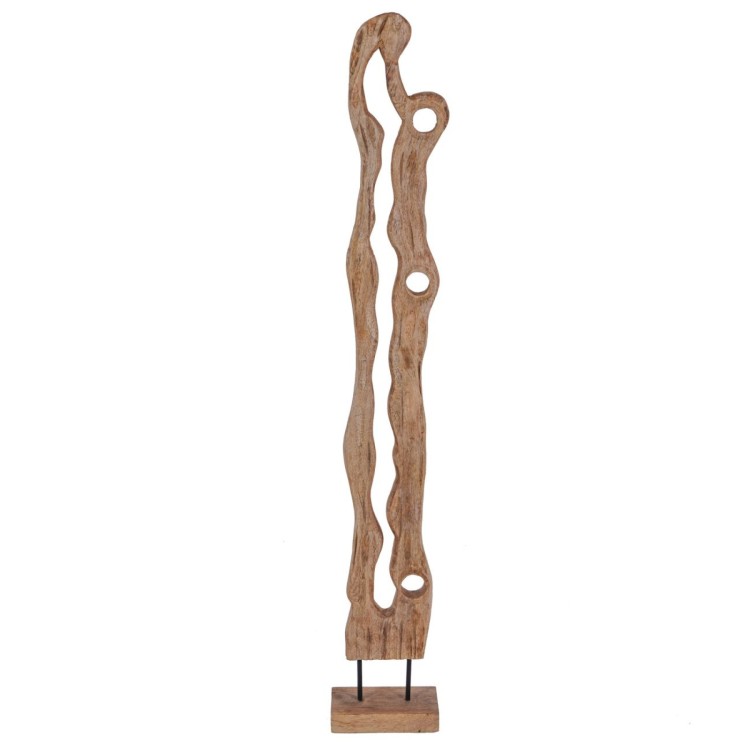 705059 WOOD TEXTURED SCULPTURE