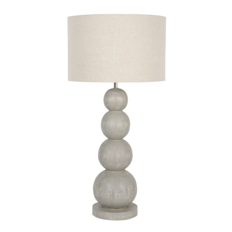 705421 BARNABUS TABLE LAMP GREY W. SHADE