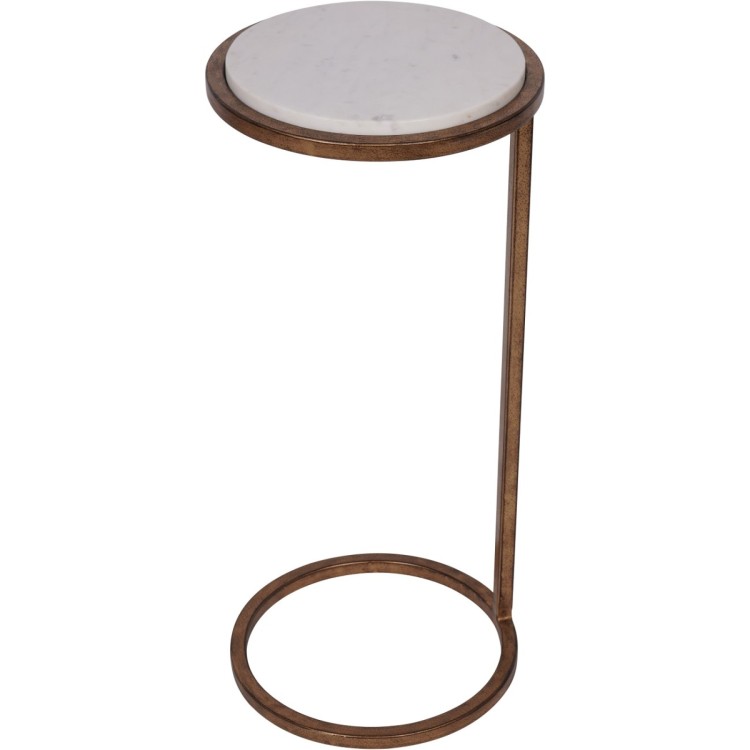 706168 IOTA ACCENT TABLE WHITE MARBLE