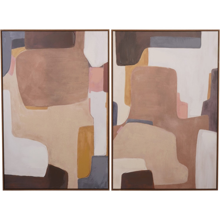 706404 S/2 MODERN ABSTRACT WALL ART