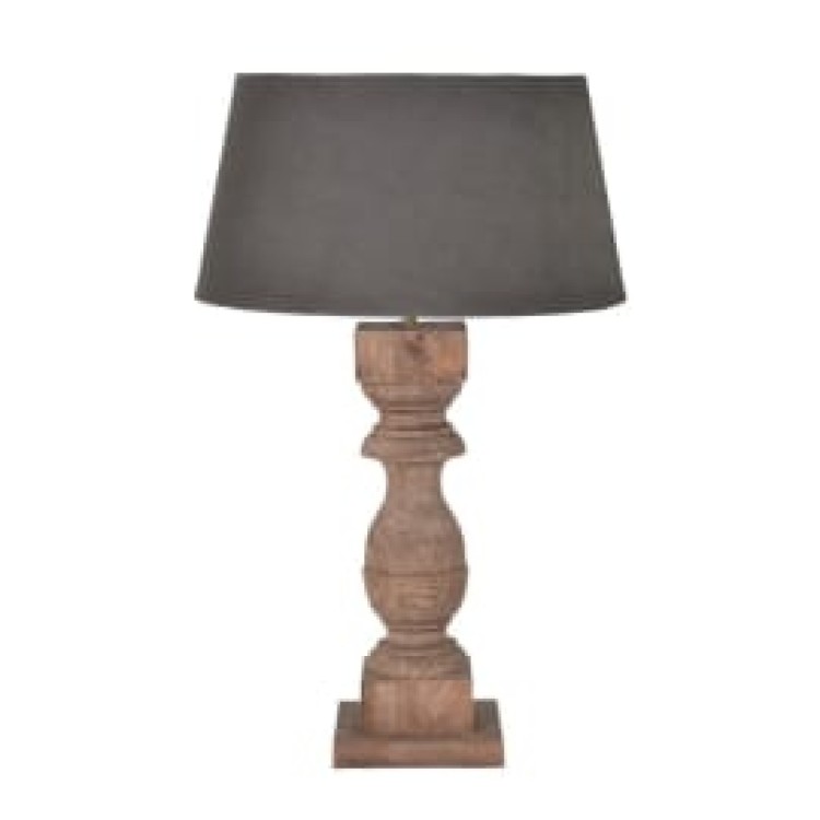 ARV003 WEATHER WOOD LAMP WITH SHADE
