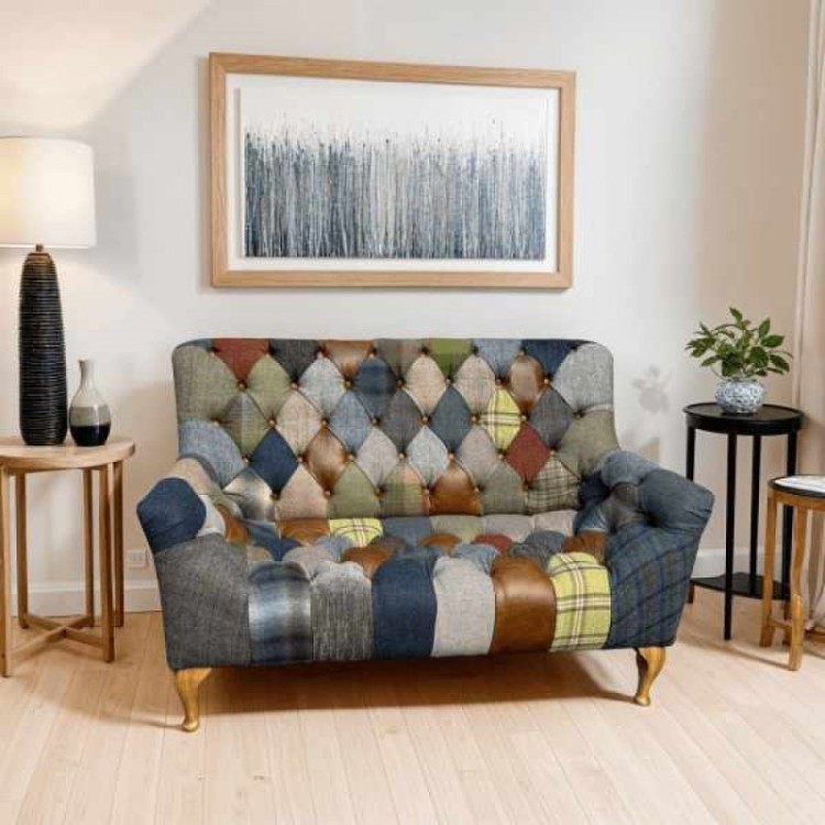 BAMFORD CLUB PATCHWORK 2 SEATER SOFA