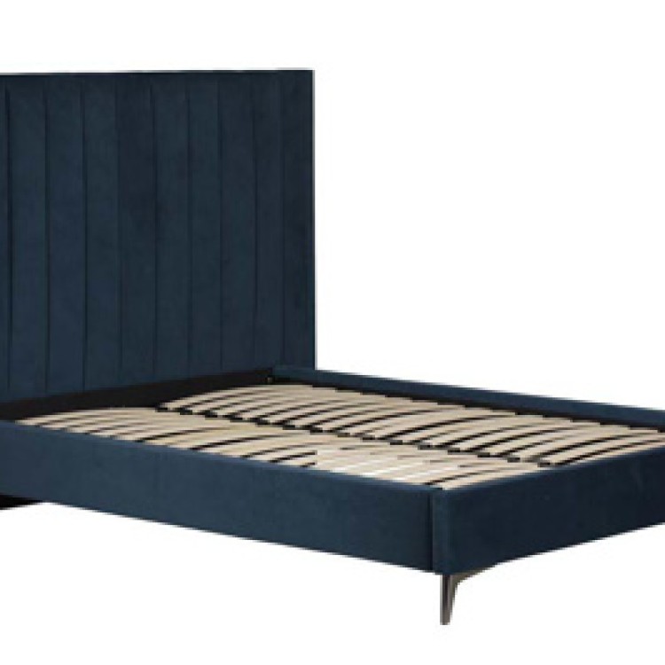 BED-11-TEAL HIGH BEDSTEAD KINGSIZE
