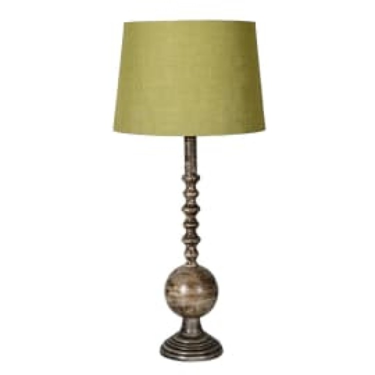 BHB046 FINIAL T LAMP W/GREEN SHADE