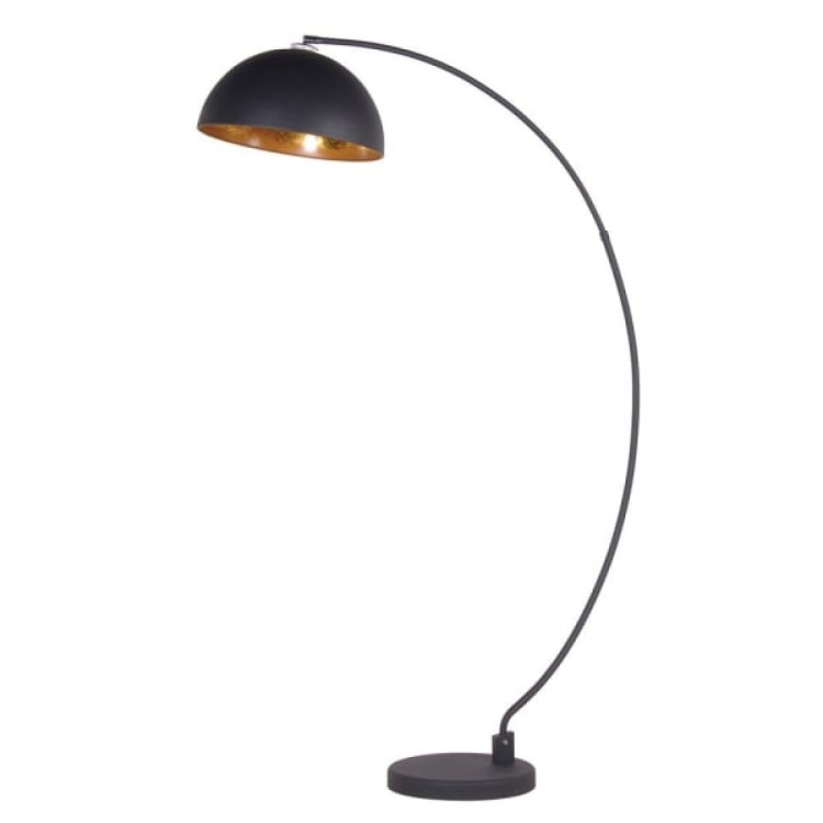 TG020 BLACK CURVED FLOOR LAMP