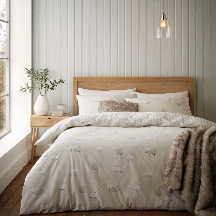 BRUSHED SHEEP DOUBLE DUVET SET
