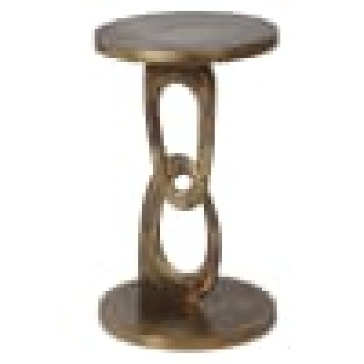 VRS132 burnished pewter side table