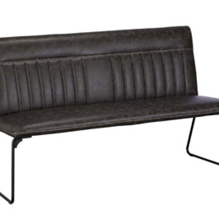 C174-GREY COOPER HIGH BENCH GREY