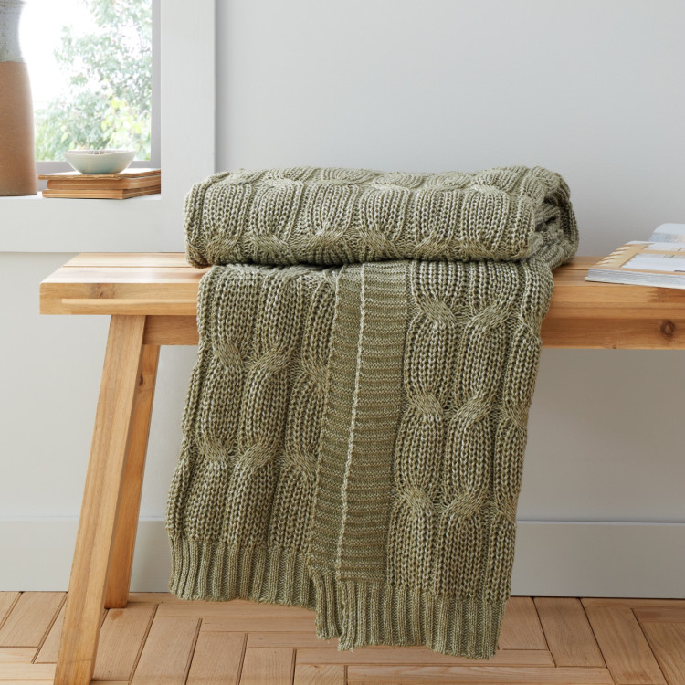 CHUNKY MARLE KNIT OLIVE