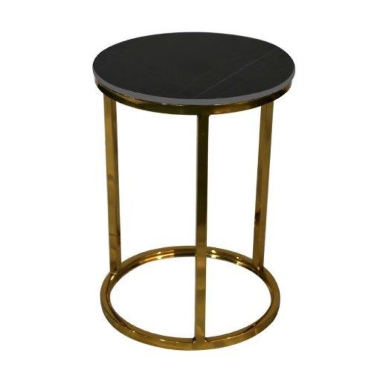 CIRCO BLACK ROUND END TABLE