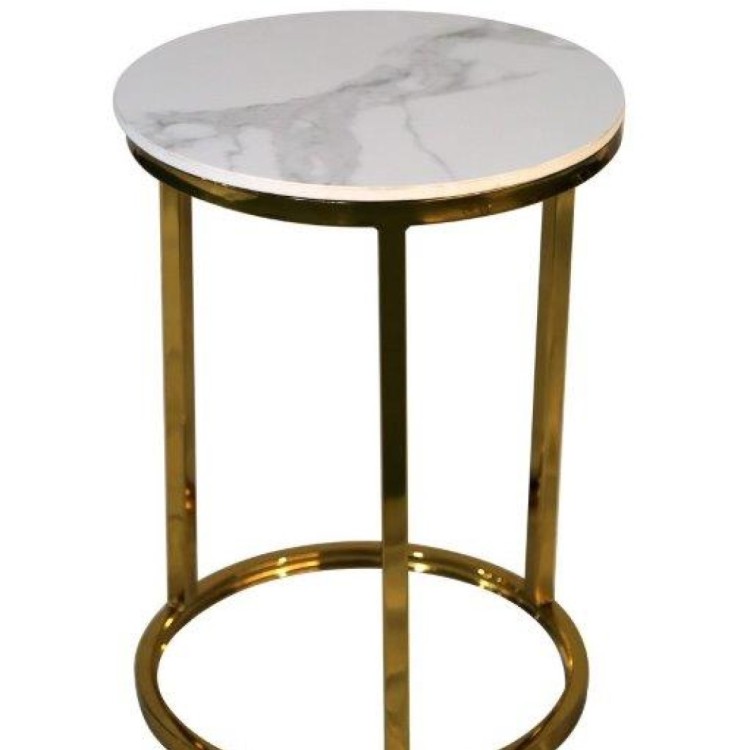 circo white end table