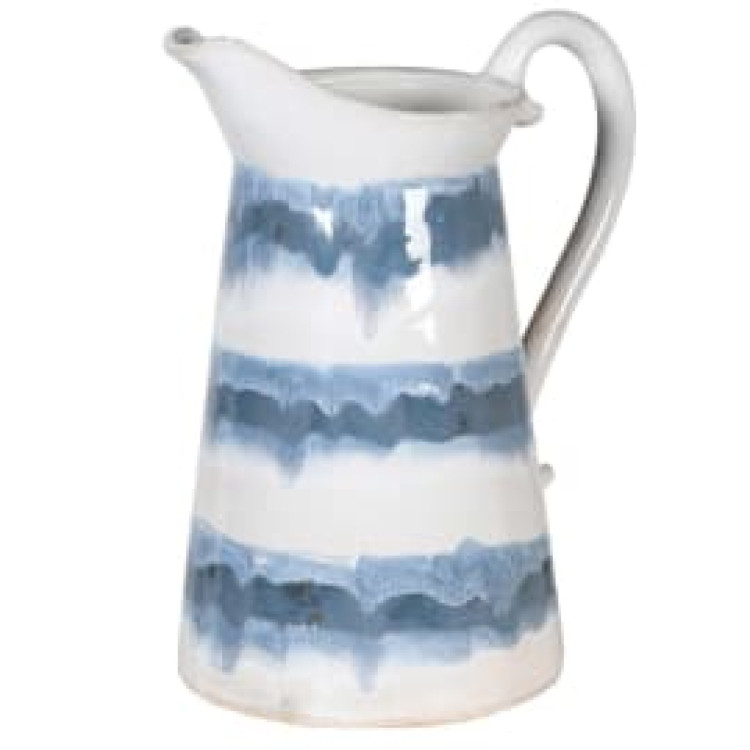 CMH103 BLUE/WHITE CERAMIC JUG