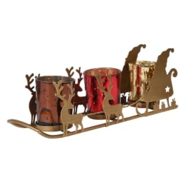 CXE054 3XMAS CANDLE HOLDER