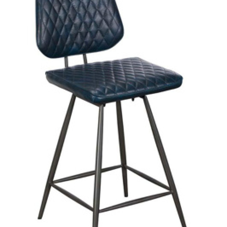 C181 DALTON BCOUNTER CHAIR DARK BLUE