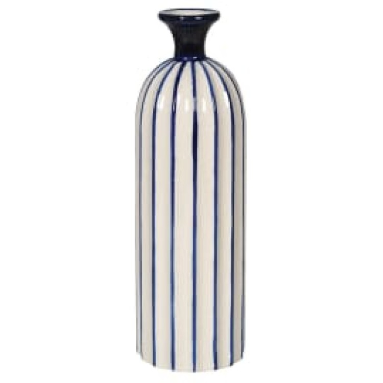 DMU009 LRG STRIPE CERAMIC VASE
