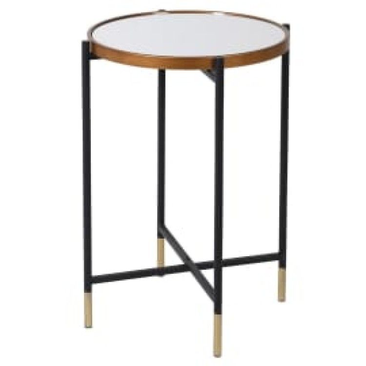 FBA158 Tall Mirror Top Side Table