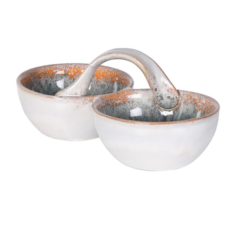 FDS023 BLUE OMBRE DOUBLE BOWL W/HANDLE