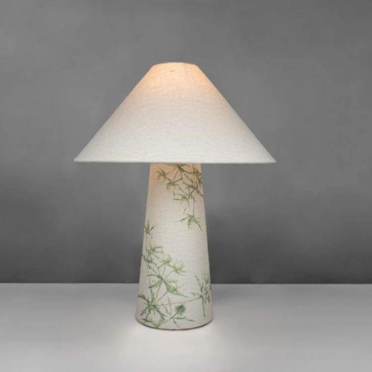 FL034 GREEN THISTLES LAMP