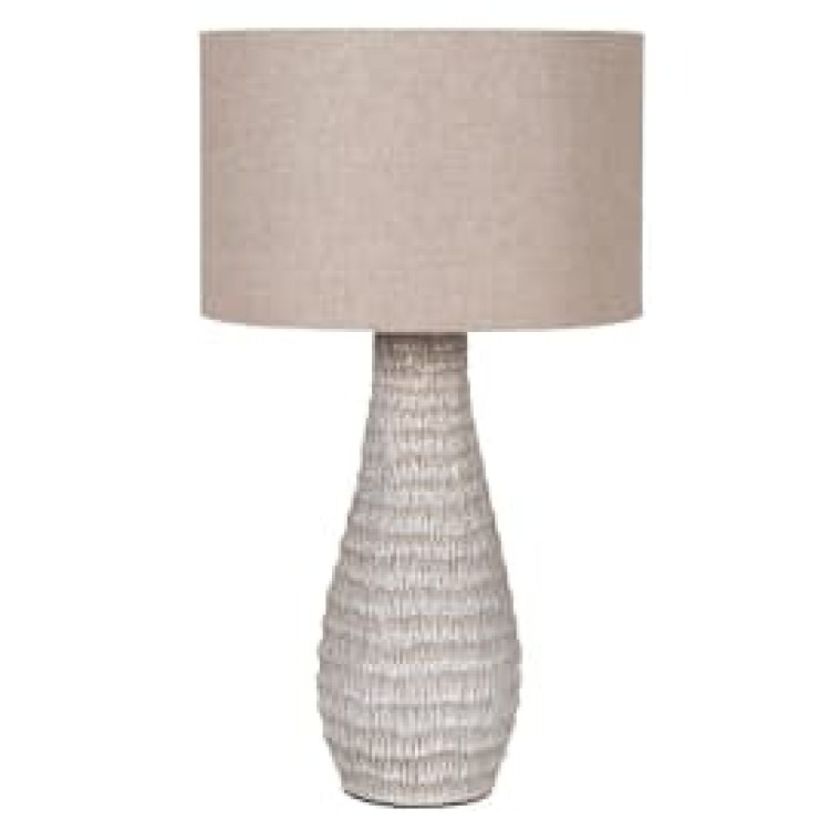 FLM120 BIEGE TEXTURED LAMP