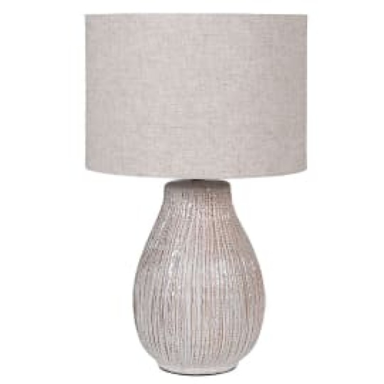 FLM134 BULBOUS CREAM LAMP