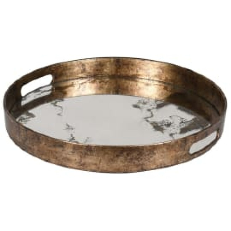 FXH029 MARBLE EFF. MIRROR TRAY