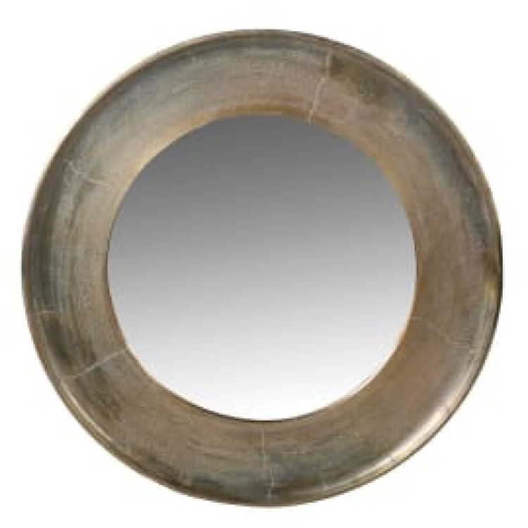 GDO047 ANTIQUE BRASS WALL MIRROR
