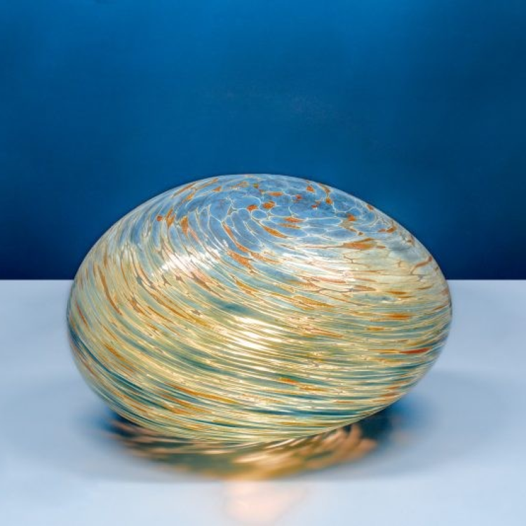 GL020 ANCIENT TURQUIOSE PEBBLE 20CM