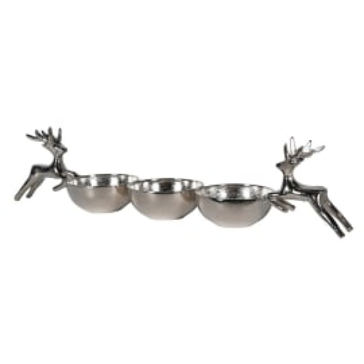 GNH198 TRIO REINDEER DISHES