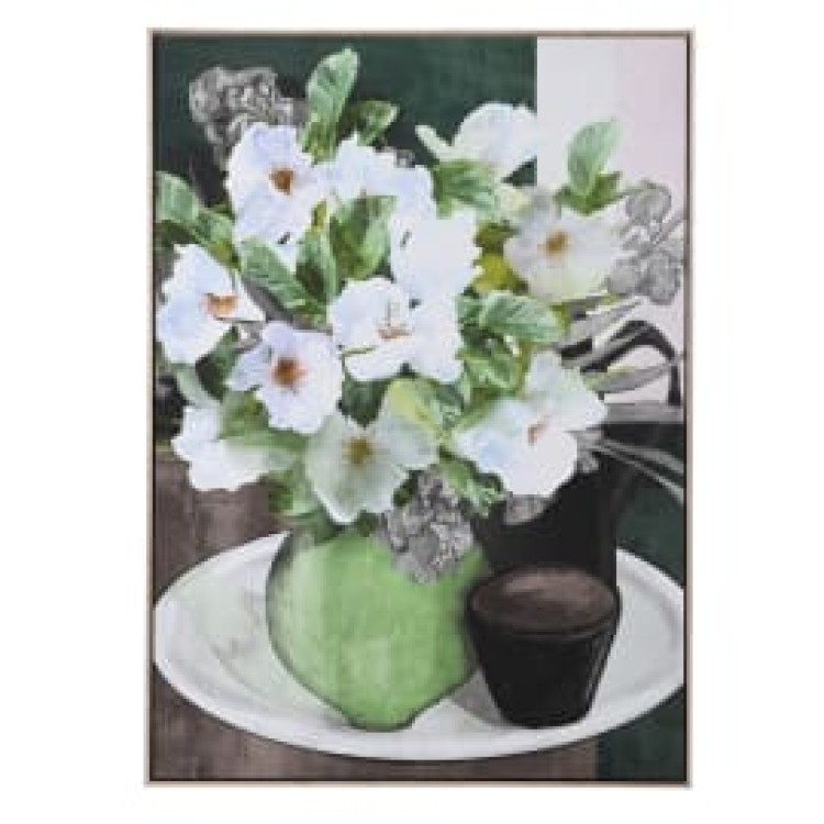 HDL050 FLOWERS IN VASE CANVAS