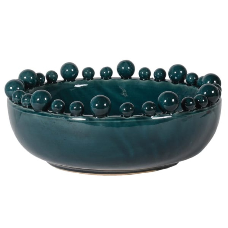 HSH099 TEAL BOBBLE BOWL