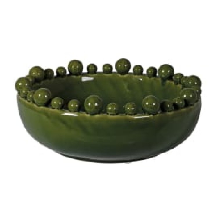 HSH120 GREEN BOBBLE BOWL
