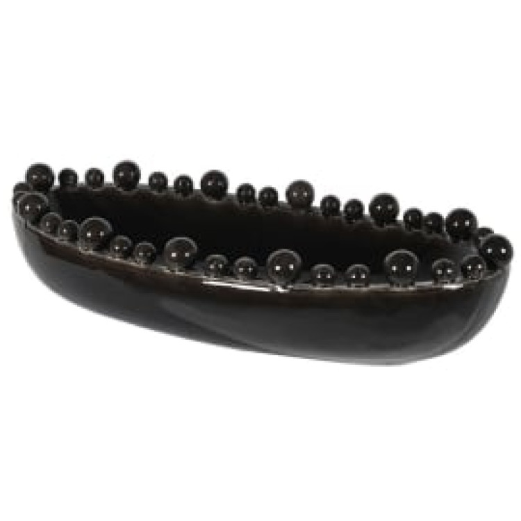 HSH150 BLACK OVAL BOBBLE BOWL