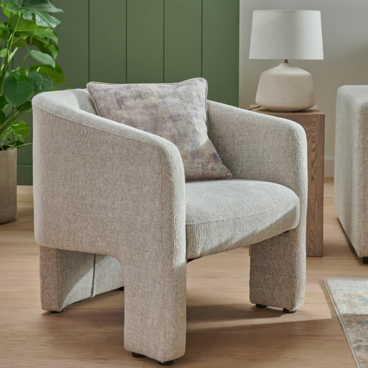 HUM-321-LTGY HUMPHREY ACCENT CHAIR LIGHT GREY