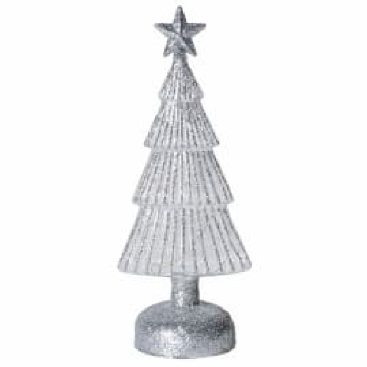 JYJ159 SILVER GLITTER LIT TREE