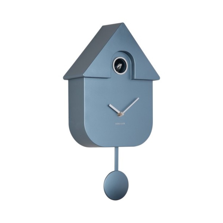 KA5867DB MODERN CUCKOO CLOCK METALLIC DARK BLUE