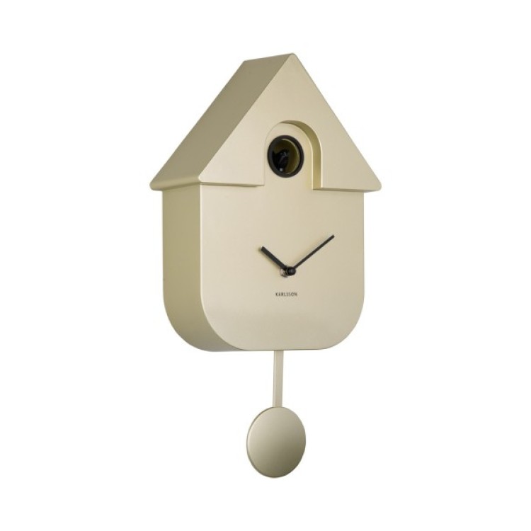 KA5867GD MODERN CUCKOO CLOCK METALLIC GOLD