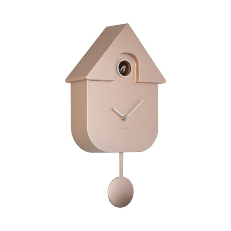 KA5867RG MODERN CUCKOO CLOCK METALLIC ROSE GOLD