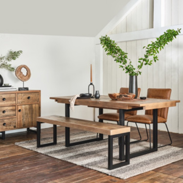KD15 NIXON 140CM-180CM EXTENDING DINING TABLE