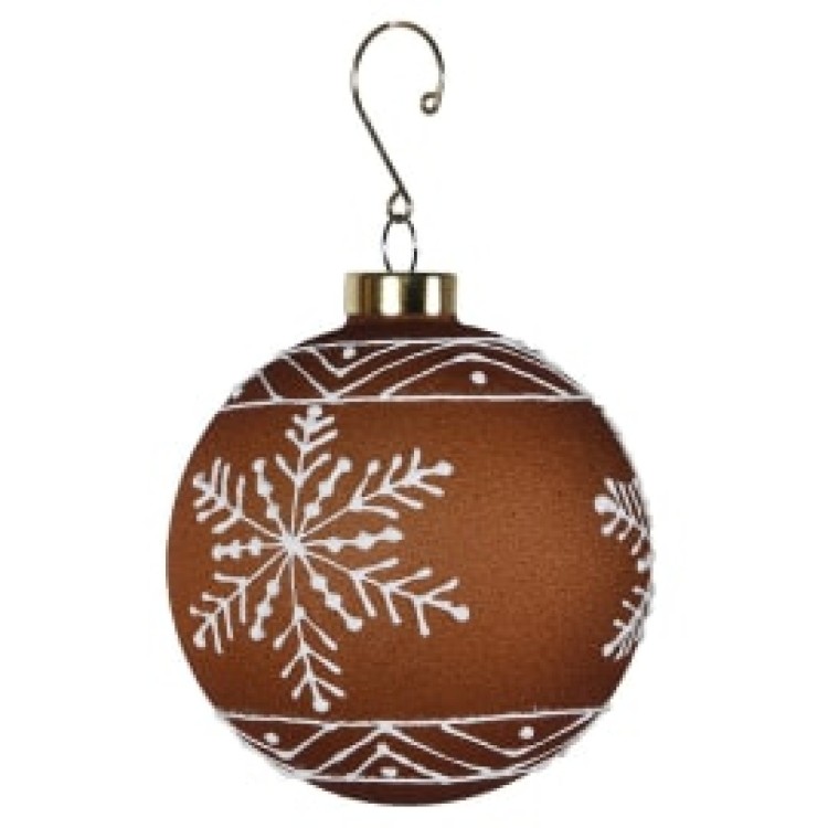 KOW2732 SNOWFLAKE GINGERBREAD BAUBLE