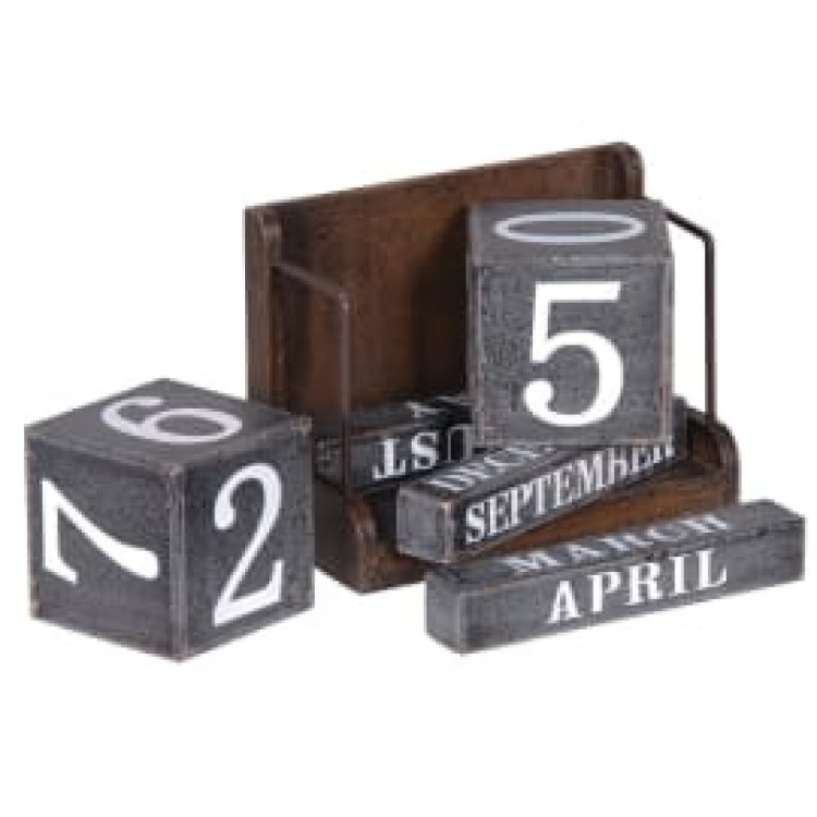 LCK368 SQUARE BLOCK CALENDAR